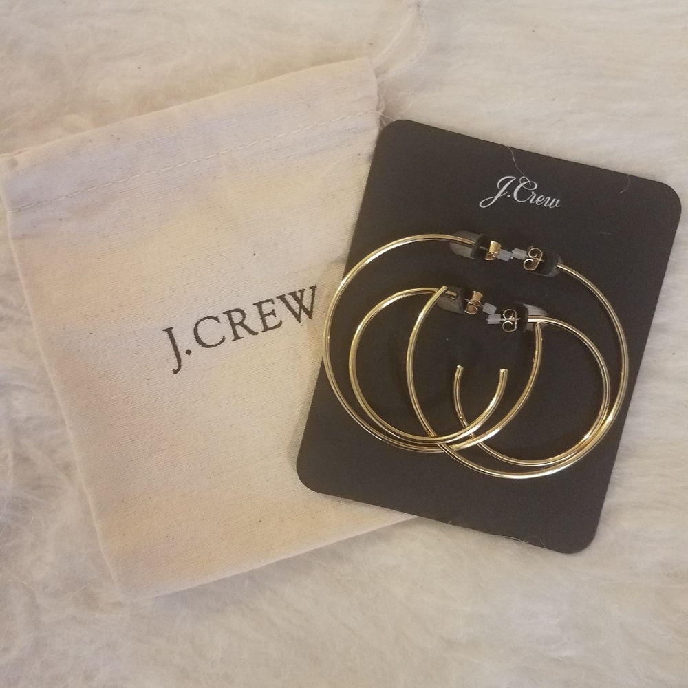 NWT J. Crew Hoop Earrings (2 sets)